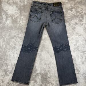 Armani Exchange A|X Jeans Mens 31x32 Regular Straight Leg Made In USA Gray Denim